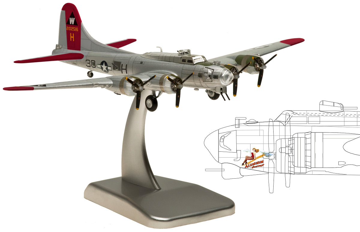 Scratch- 1/200 US Army Air Corps Boeing B17G Alloy Military Model-Hogan Wings HG5965