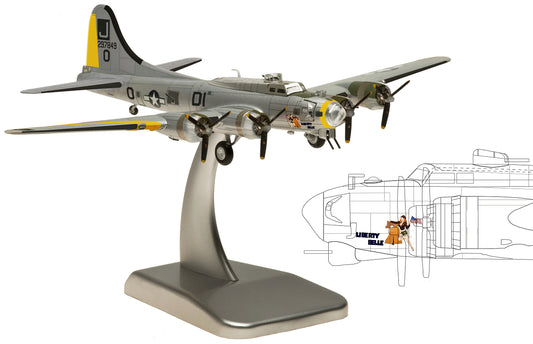 Scratch- 1/200 US Army Air Corps Boeing B17G Alloy Military Model-Hogan Wings HG5965